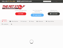 Tablet Screenshot of petstopclinic.com